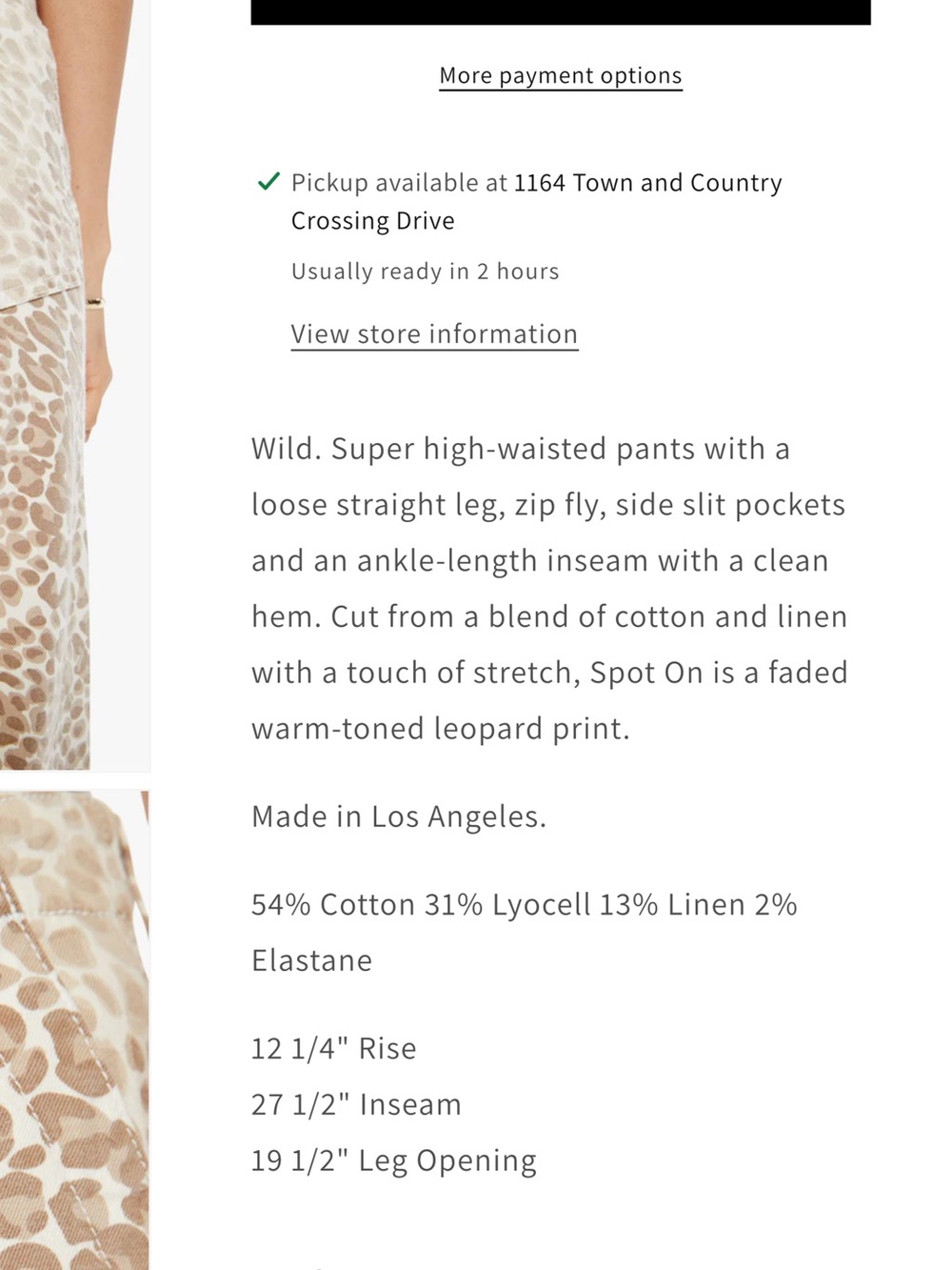 Mother major zip ankle leopard jeans - Picture 12 of 12
